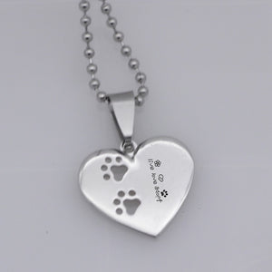 Dog Paw Print Charms Necklace